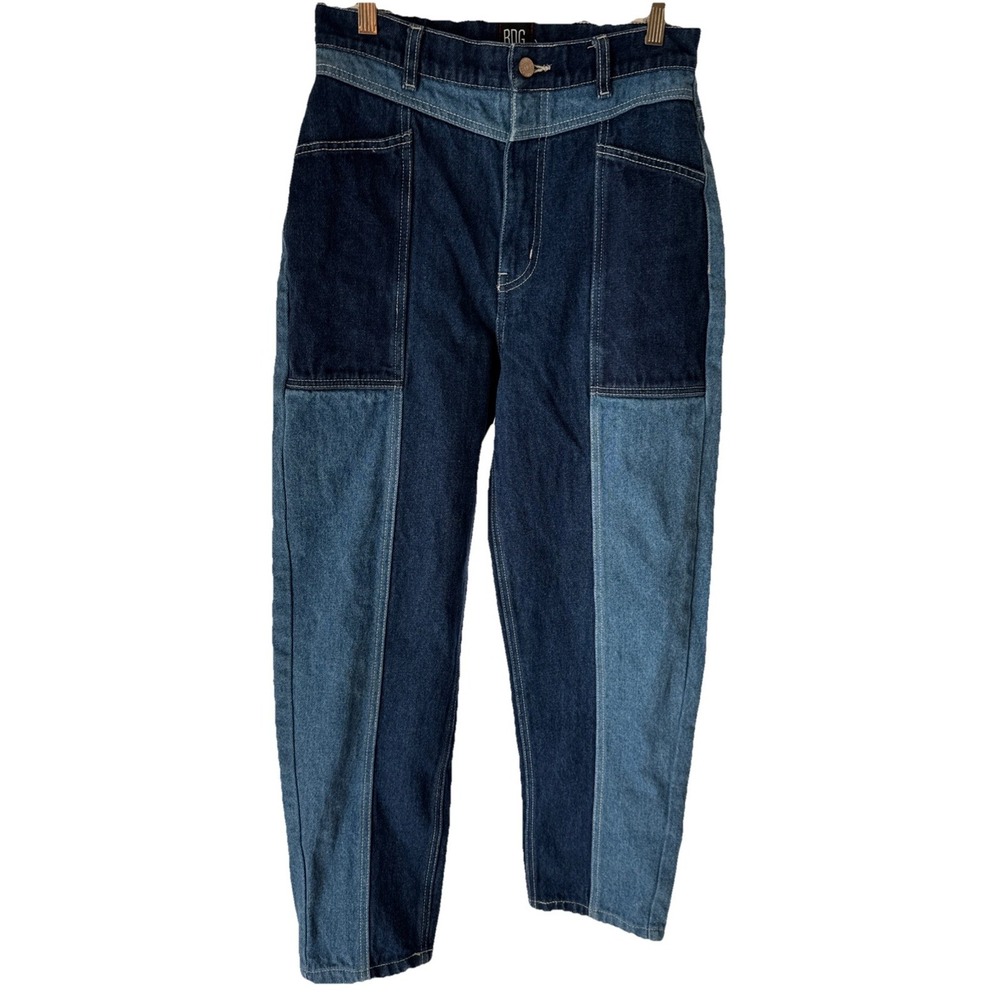 BDG Urban Outfitters Two Tone Patchwork Jeans Size 27 Boho Denim Festival EUC